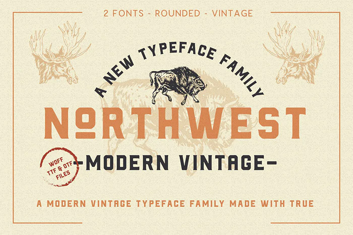 The Northwest - Modern Vintage Type Family