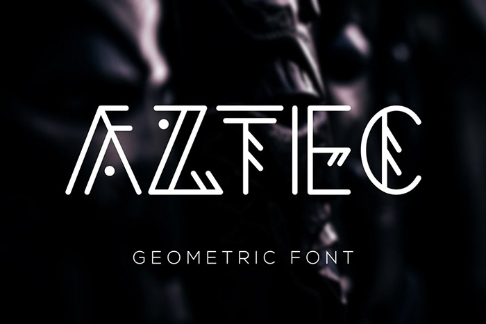 Aztec Geometric Font