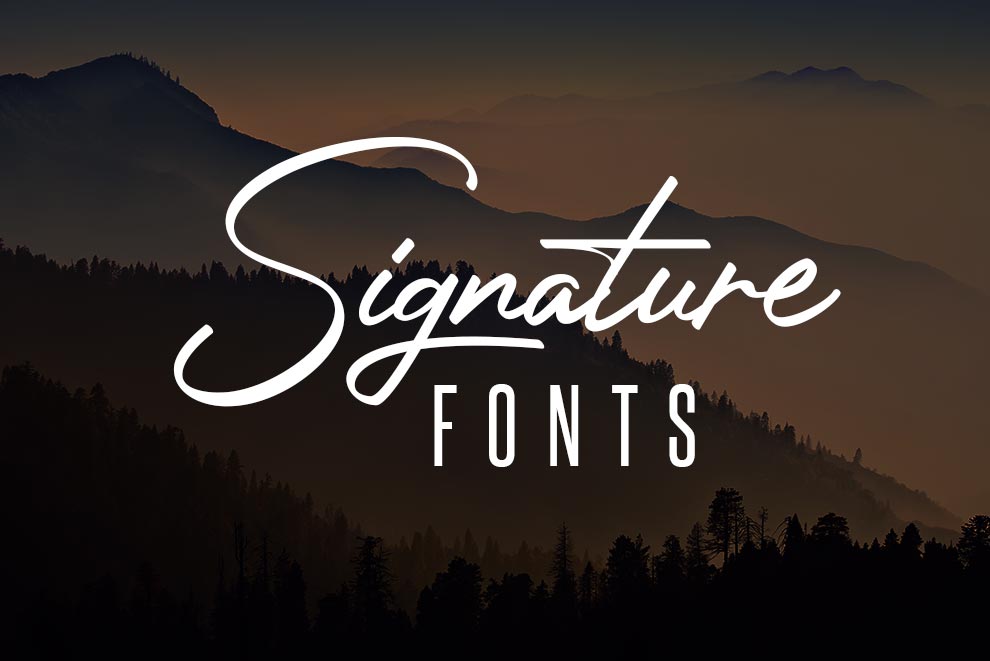 41 Autograph and Signature Fonts Free and Premium