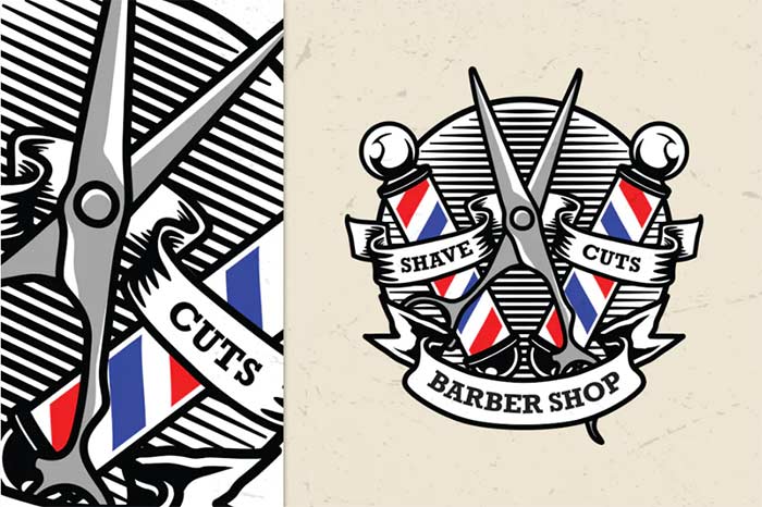 Barber Shop Vintage Logo