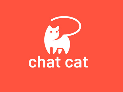 Chat Cat by logorilla - clever logos
