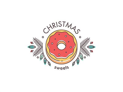 Christmas Sweets Logo by Anastasiia Andriichuk
