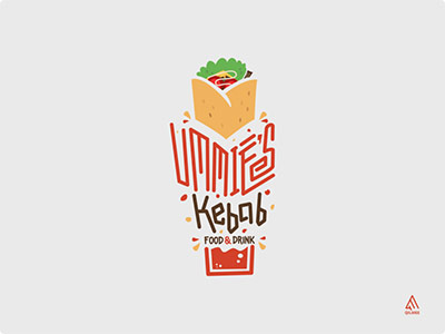 Ummie's Kebab Logo - restaurant logo ideas